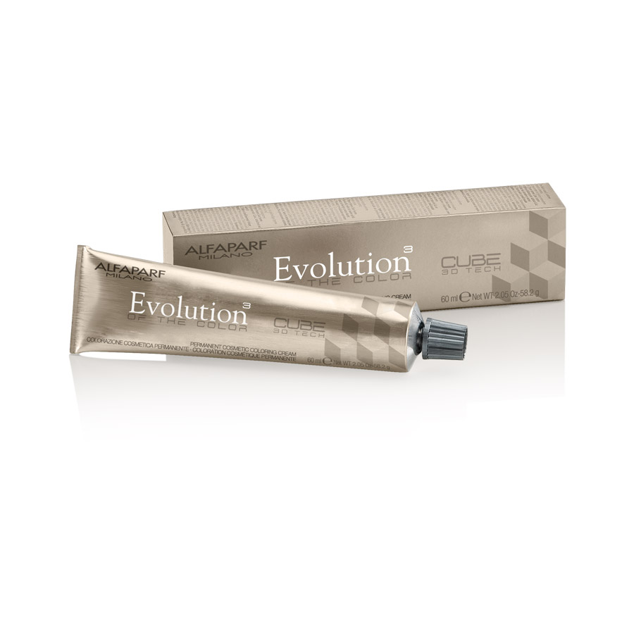 EVOLUTION OF THE COLOR³ CUBE 3D TECH PERMANENT COLORING CREAM 60ML - 5NI LIGHT INTENSE NATURAL BROWN