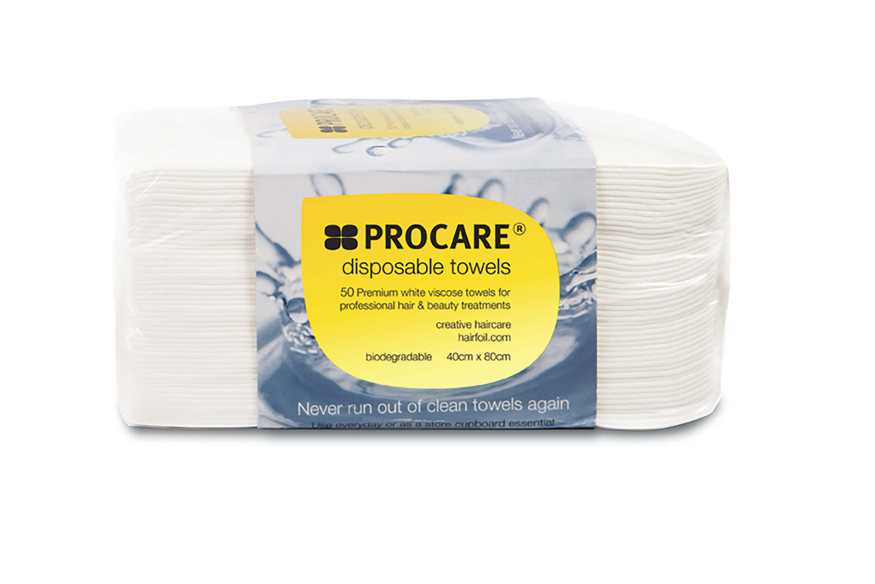 PROCARE DISPOSABLE TOWELS WHITE (50x) 